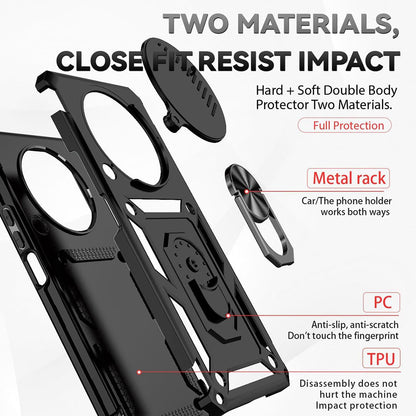 Maska za Honor Magic5 Lite, Techsuit, CamShield, Crna