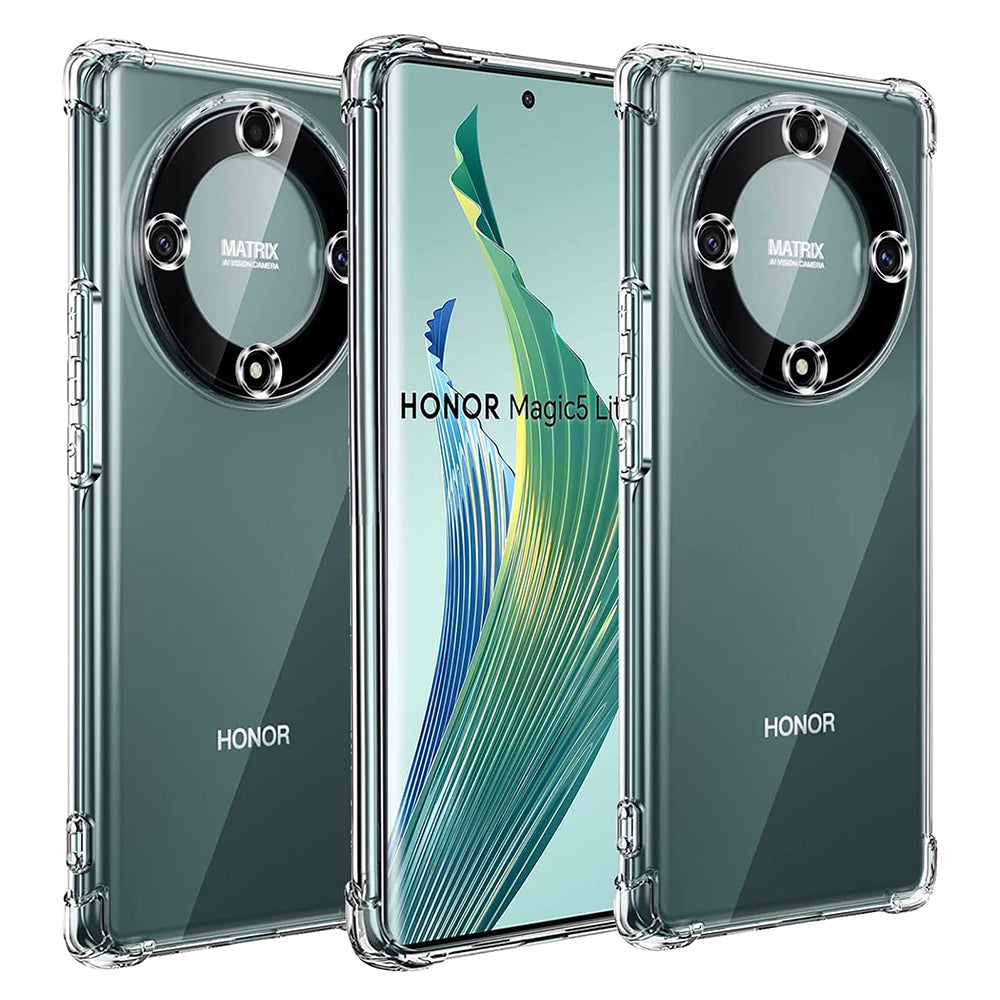 Maska za Honor Magic5 Lite, Techsuit, Shockproof Clear, Prozirna