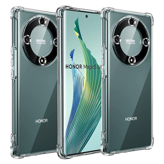 Maska za Honor Magic5 Lite, Techsuit, Shockproof Clear, Prozirna