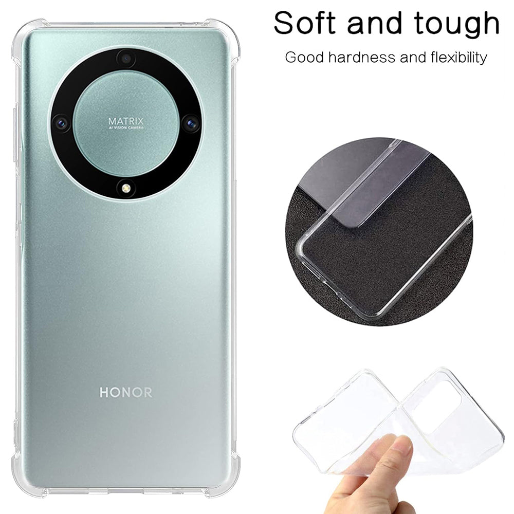 Maska za Honor Magic5 Lite, Techsuit, Shockproof Clear, Prozirna