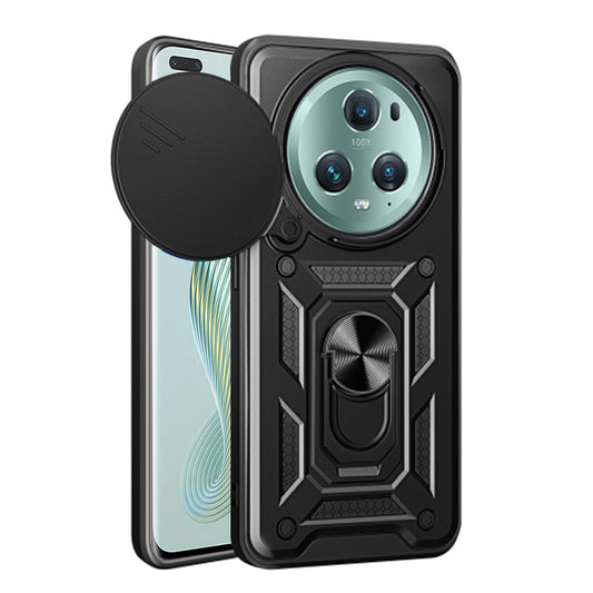Maska za Honor Magic5 Pro, Techsuit, CamShield, Crna