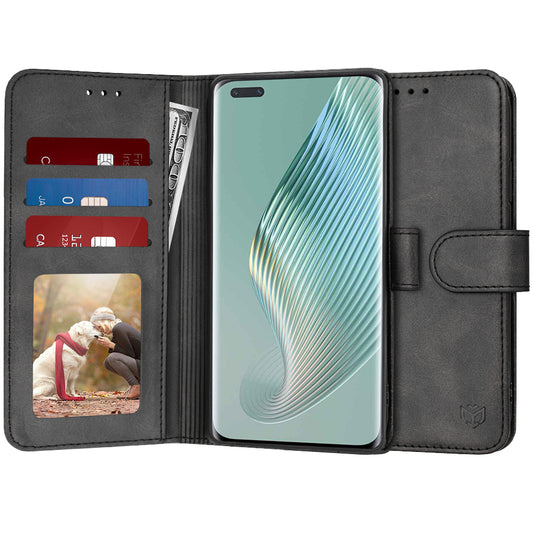 Futrola za Honor Magic5 Pro, Techsuit, Diary Book, Crna
