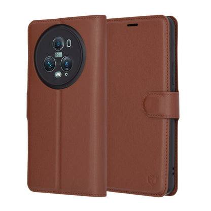 Futrola za Honor Magic5 Pro, Techsuit, Kožna Folio, Smeđa