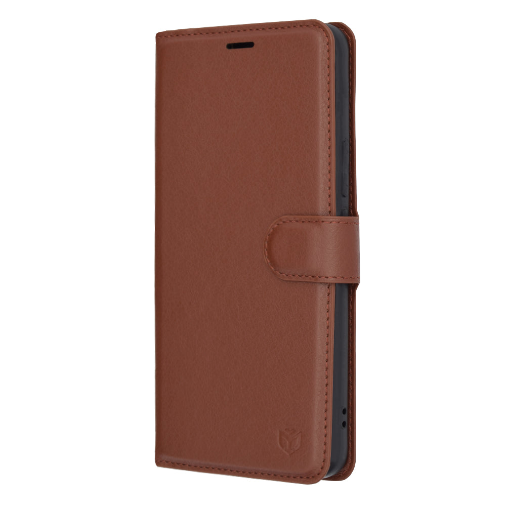 Futrola za Honor Magic5 Pro, Techsuit, Kožna Folio, Smeđa