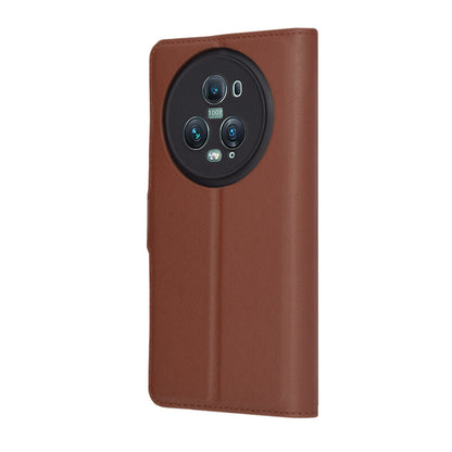Futrola za Honor Magic5 Pro, Techsuit, Kožna Folio, Smeđa