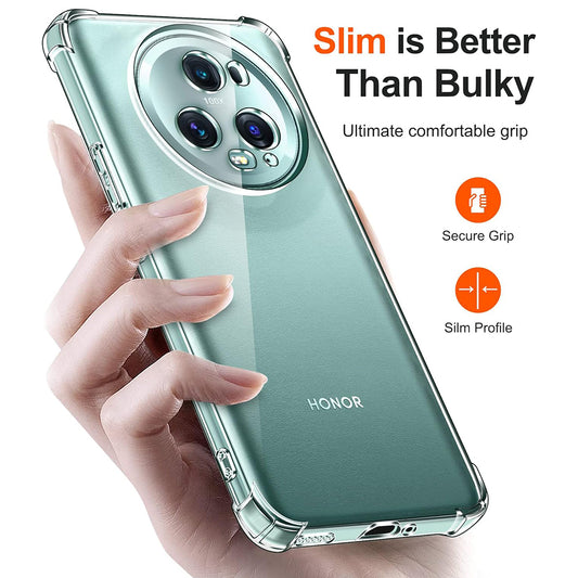 Maska za Honor Magic5 Pro, Techsuit, Shockproof Clear, Prozirna