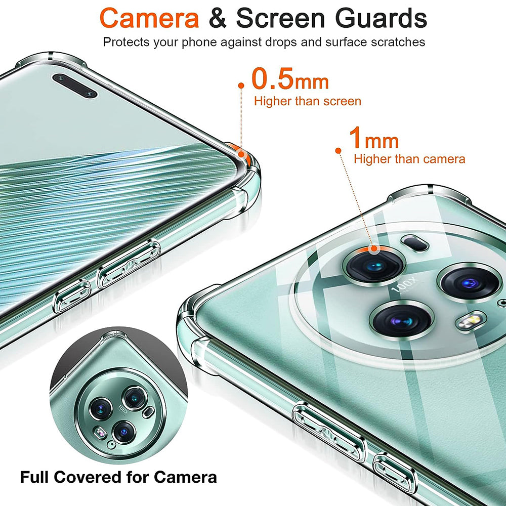 Maska za Honor Magic5 Pro, Techsuit, Shockproof Clear, Prozirna