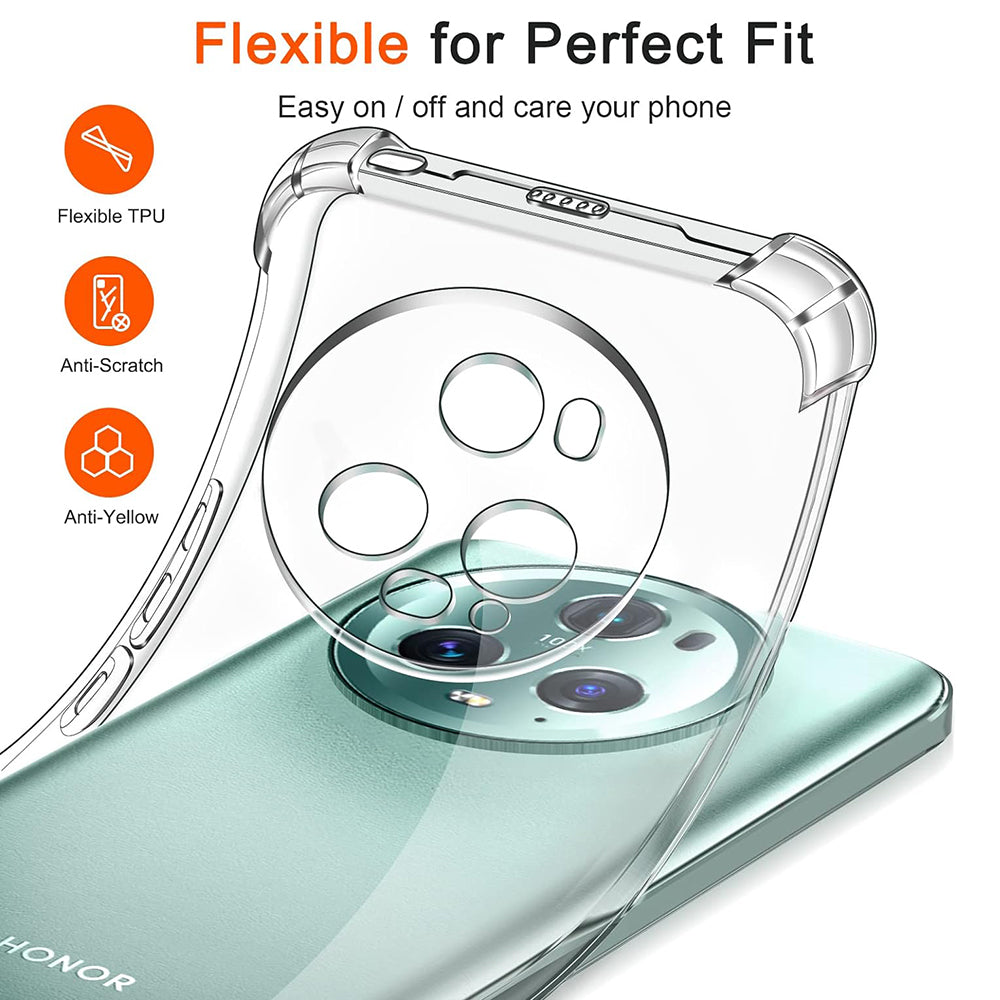 Maska za Honor Magic5 Pro, Techsuit, Shockproof Clear, Prozirna
