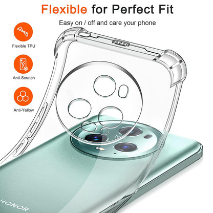 Maska za Honor Magic5 Pro, Techsuit, Shockproof Clear, Prozirna