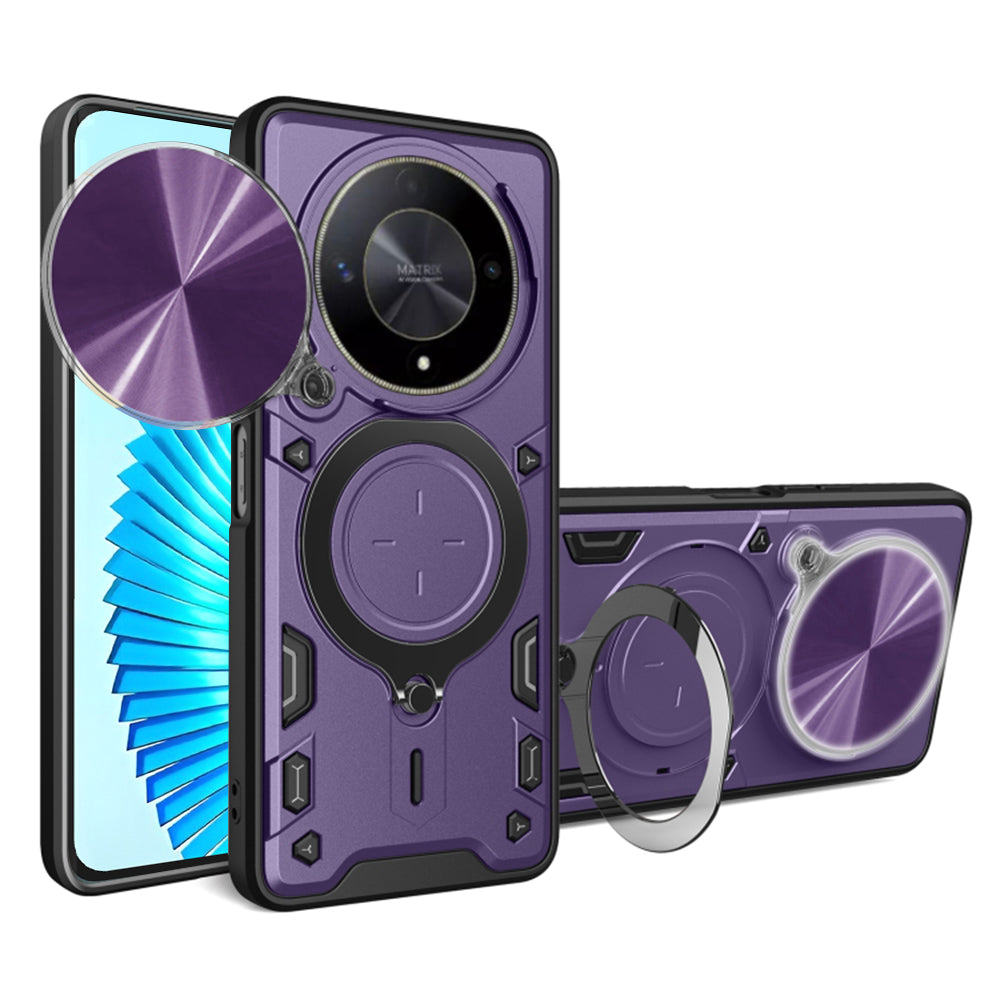 Maska za Honor Magic6 Lite, Techsuit, CamGuard Pro, Ljubičasta