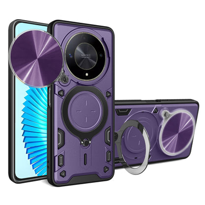 Maska za Honor Magic6 Lite, Techsuit, CamGuard Pro, Ljubičasta