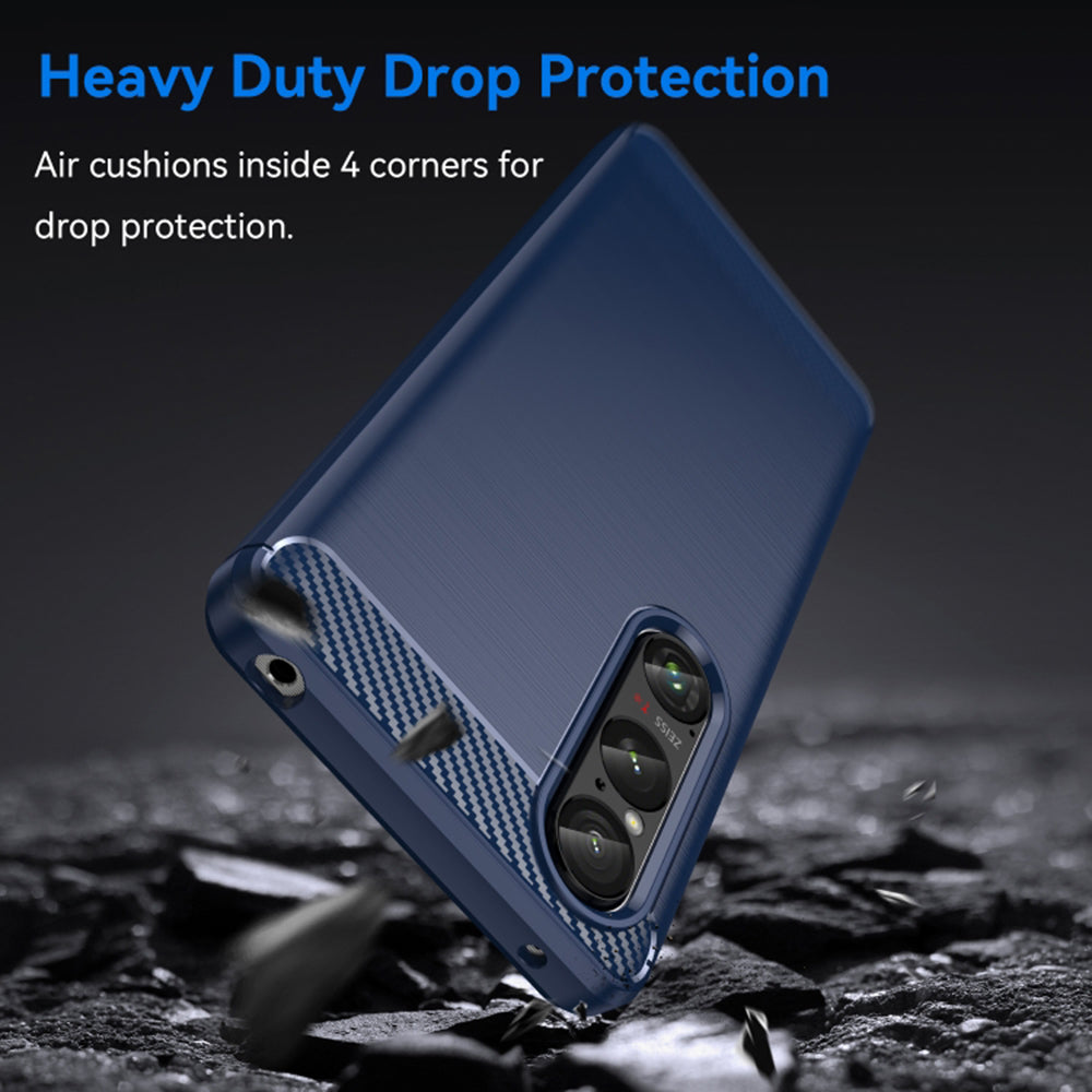 Futrola za Honor Magic6 Lite, Techsuit, Karbon, Plava