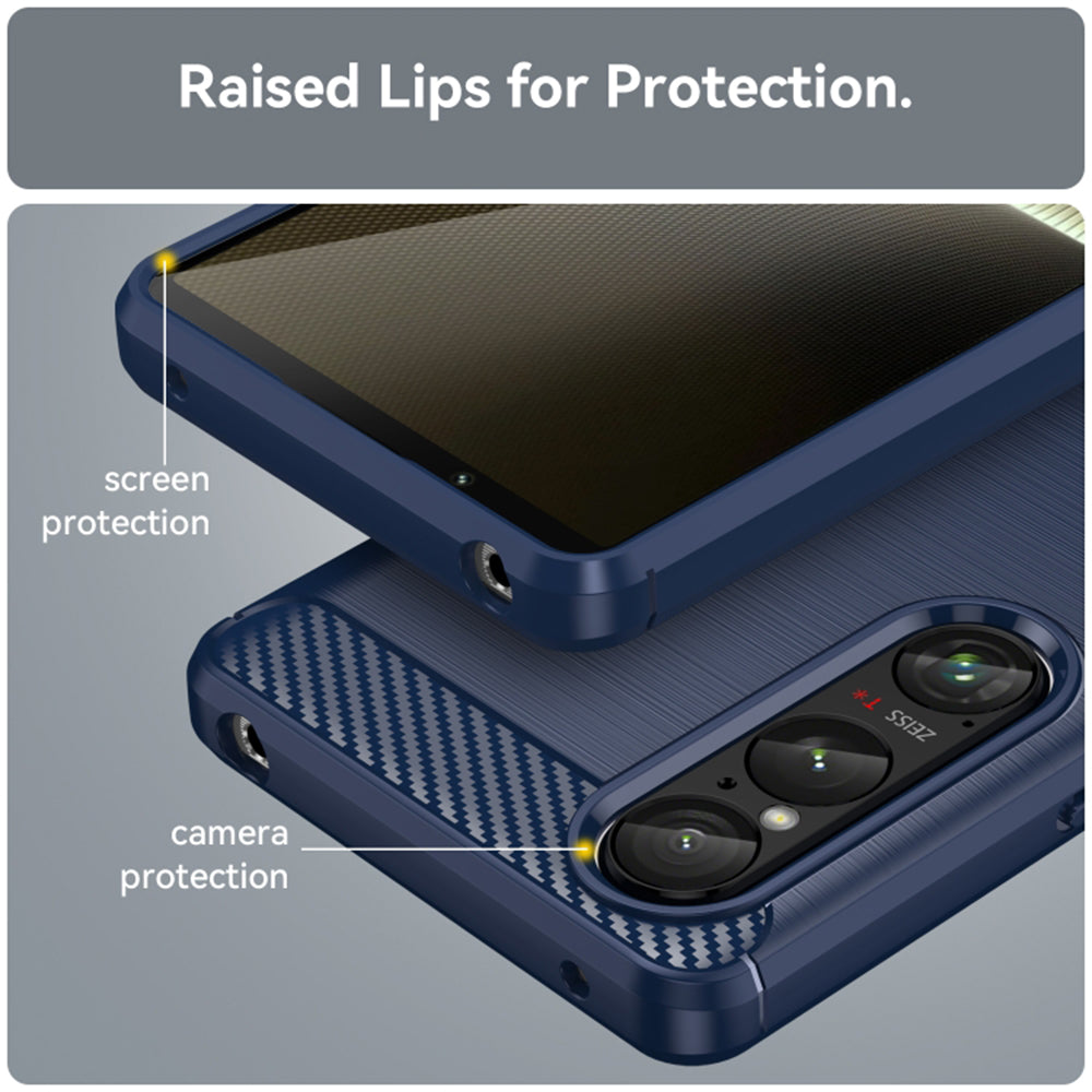 Futrola za Honor Magic6 Lite, Techsuit, Karbon, Plava