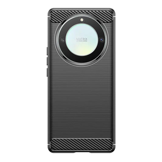 Maska za Honor Magic6 Lite, Techsuit, Karbon, Crna