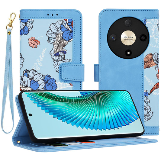 Maska za Honor Magic6 Lite, Techsuit, FlipCraft, Plava