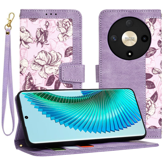 Futrola za Honor Magic6 Lite, Techsuit, FlipCraft, Ljubičasta