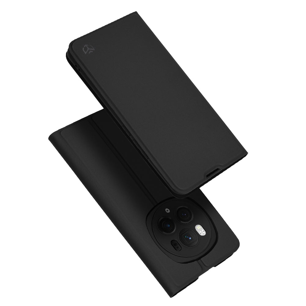 Maska za Honor Magic6 Pro, Techsuit, Magskin Book, Crna