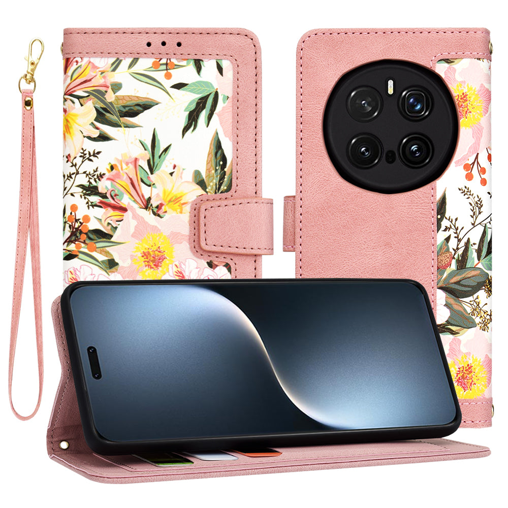 Maska za Honor Magic7 Pro, Techsuit, FlipCraft, Roza