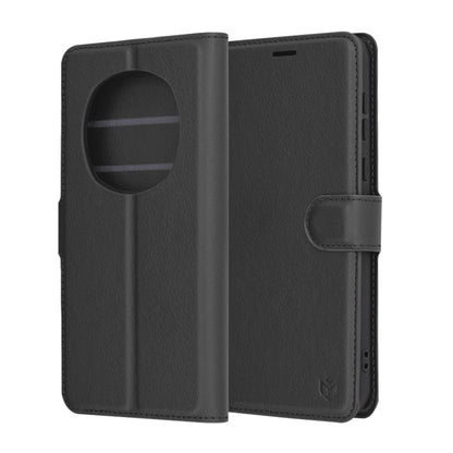 Futrola za Honor Magic7 Pro, Techsuit, Kožna Folio, Crna