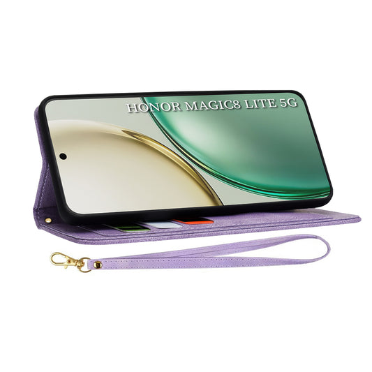 Futrola za Honor Magic8 Lite, Techsuit, FlipCraft, Ljubičasta