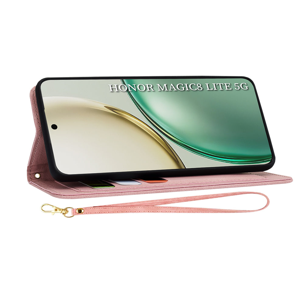 Futrola za Honor Magic8 Lite, Techsuit, FlipCraft, Roza