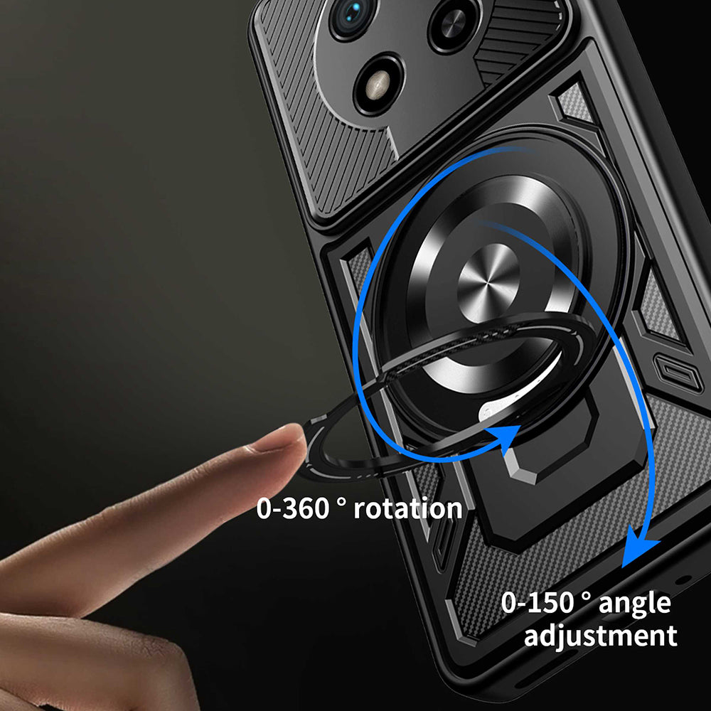 Futrola za Honor Magic8 Lite, Techsuit, RuggedCam, Siva