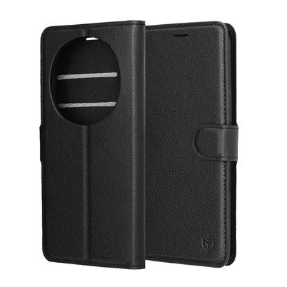 Futrola za Honor Magic8 Pro, Techsuit, Kožna Folio, Crna