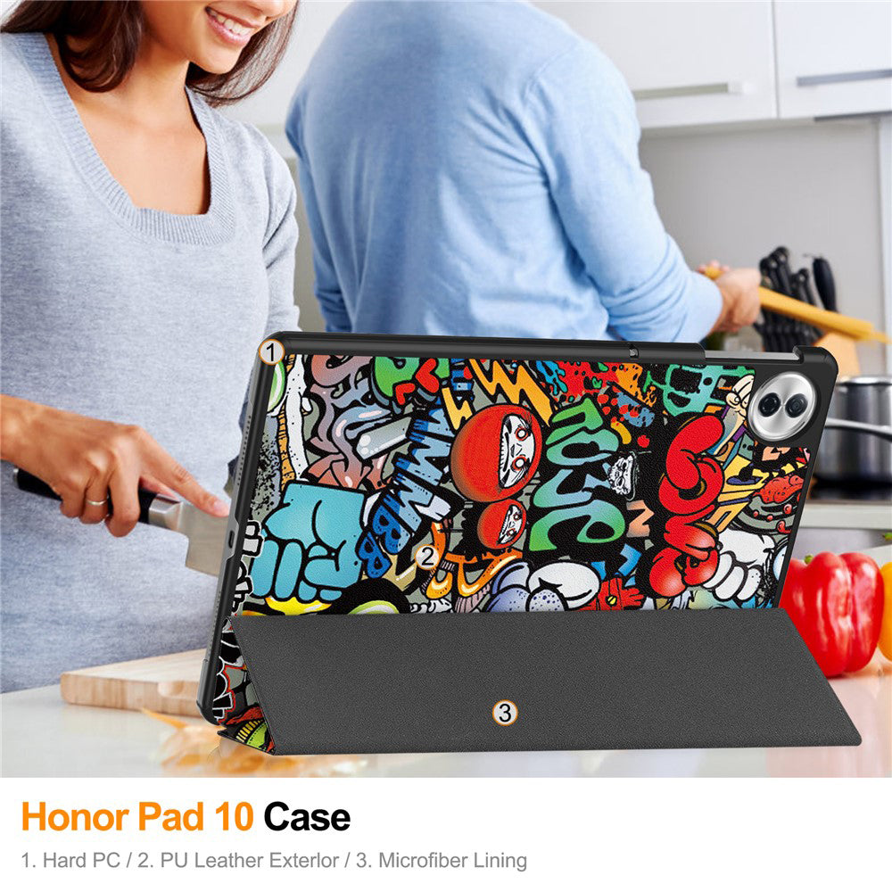 Futrola za Honor Pad 10, Techsuit, FoldPro Urban Vibe, Višebojna