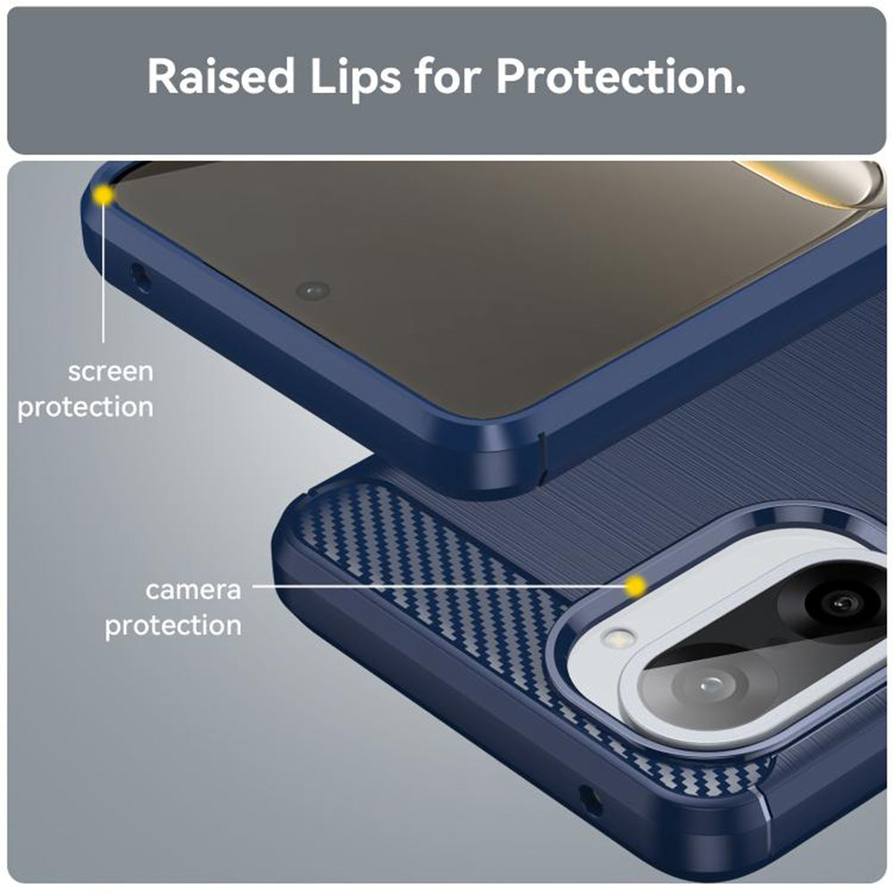 Futrola za Honor X5c Plus, Techsuit, Karbon, Plava