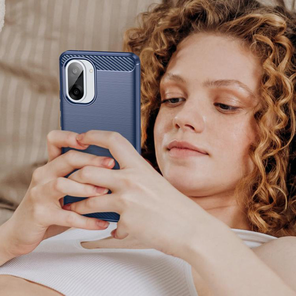 Futrola za Honor X5c Plus, Techsuit, Karbon, Plava