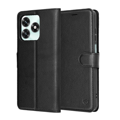 Futrola za Honor X5c Plus, Techsuit, Leather Folio, Crna