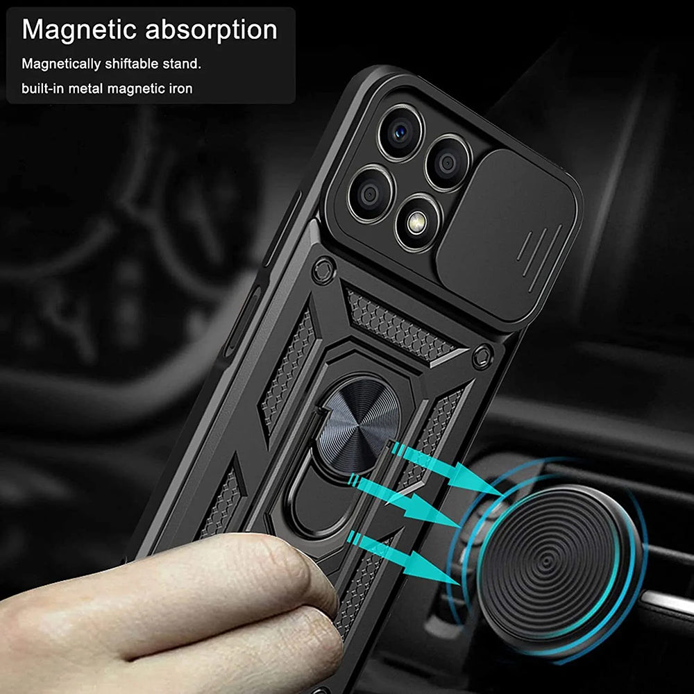 Maska za Honor X6a, Techsuit, CamShield, Crna