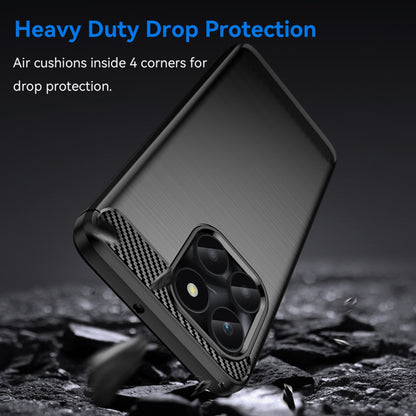 Maska za Honor X6a, Techsuit, Karbon, Crna