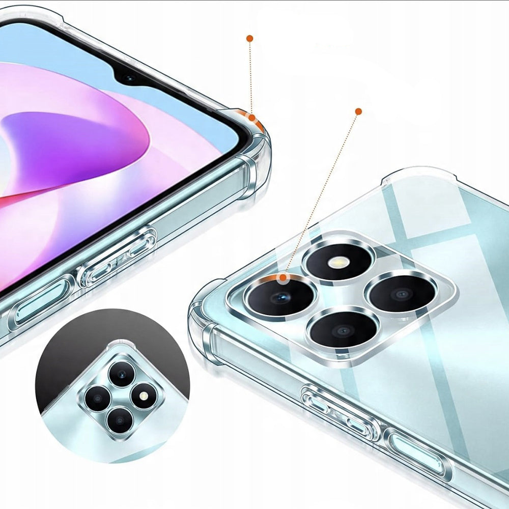 Maska za Honor X6c, Techsuit, Shockproof Clear, Prozirna