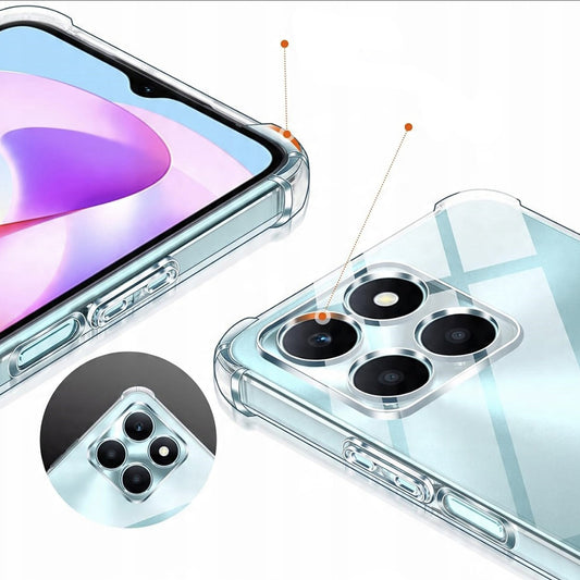 Maska za Honor X6c, Techsuit, Shockproof Clear, Prozirna