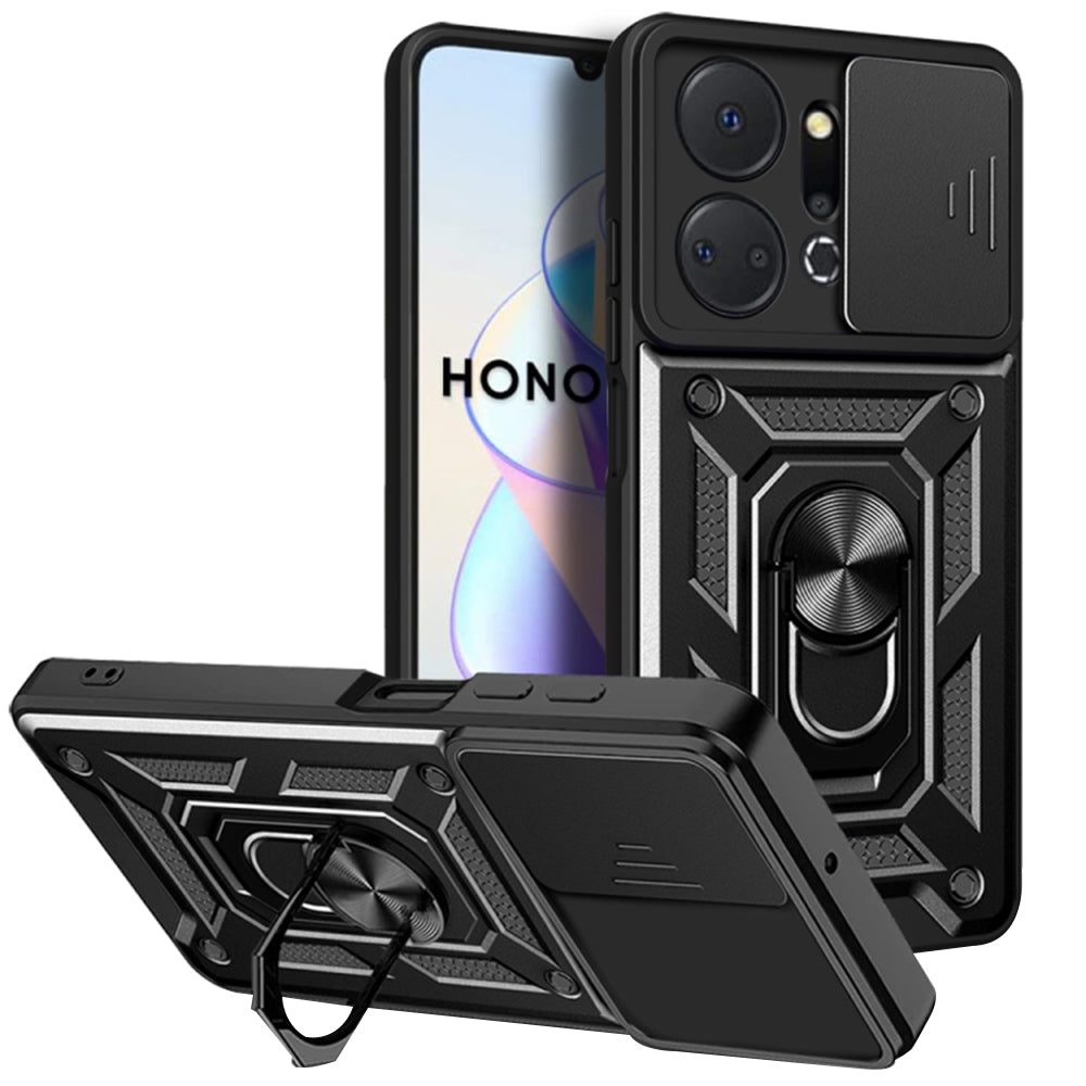 Maska za Honor X7a, Techsuit, CamShield, Crna