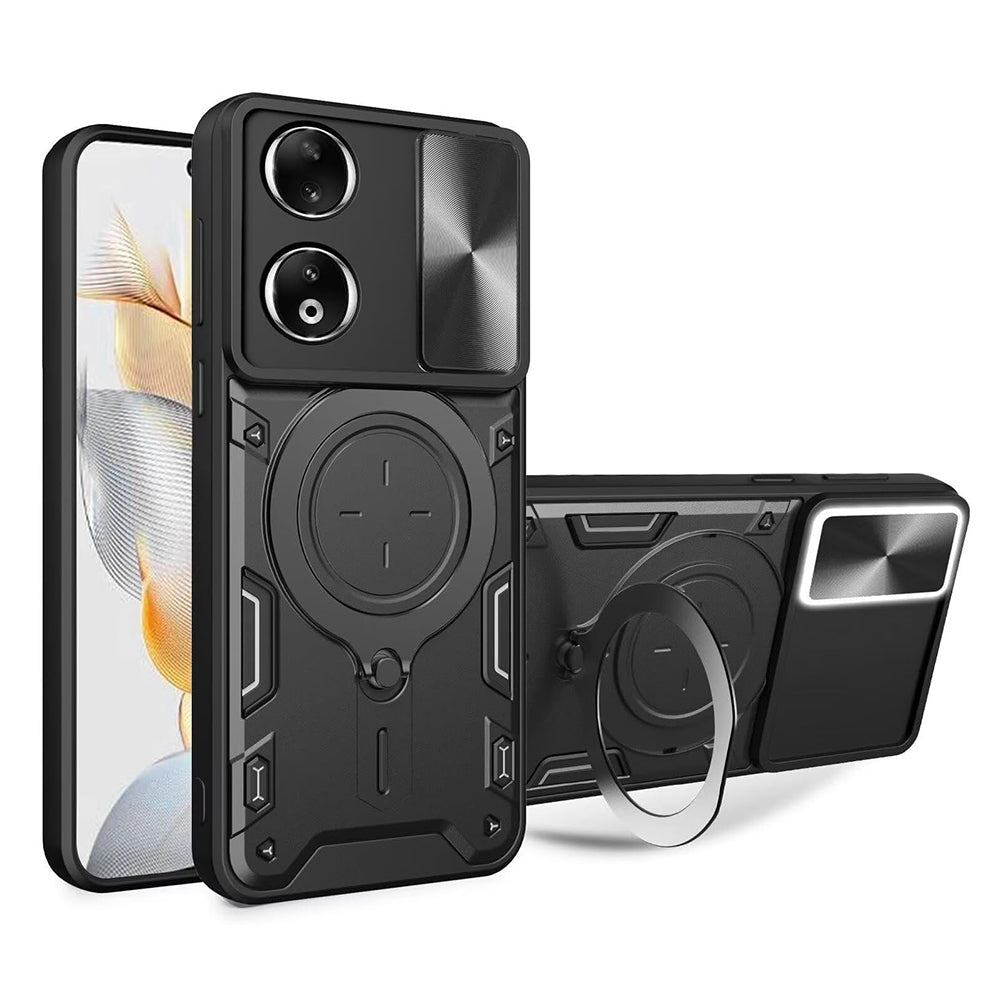 Maska za Honor X7b 5G / 90 Smart / X7b 4G, Techsuit, CamGuard Pro, Crna