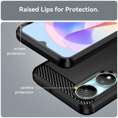 Maska za Honor X7b 5G / 90 Smart / X7b 4G, Techsuit, Karbon, Crna