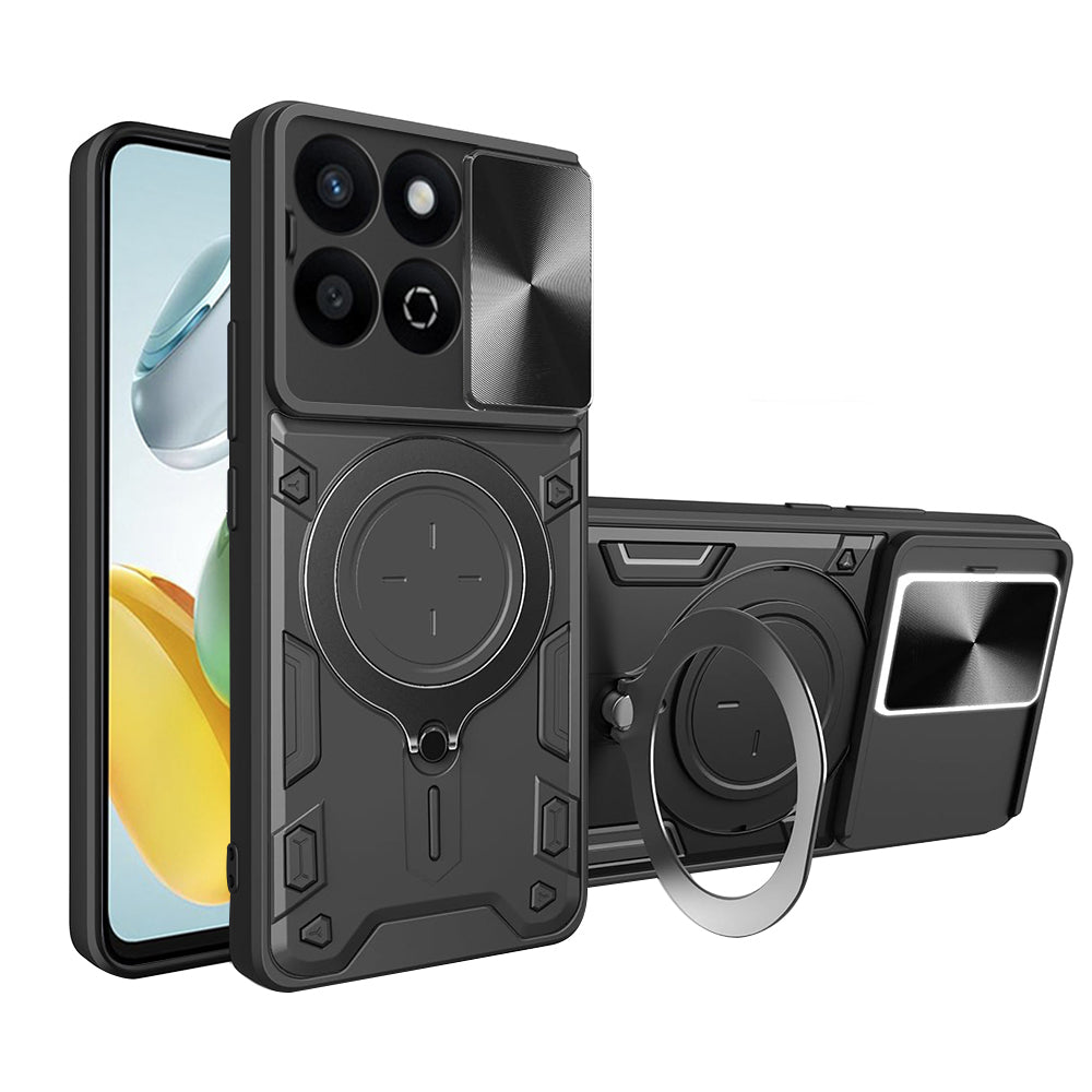 Maska za Honor X7c / 200 Smart, Techsuit, CamGuard Pro, Crna
