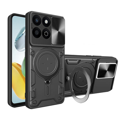 Maska za Honor X7c / 200 Smart, Techsuit, CamGuard Pro, Crna