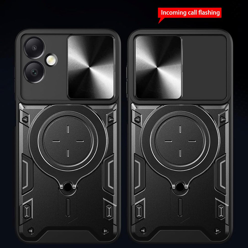 Maska za Honor X7c / 200 Smart, Techsuit, CamGuard Pro, Crna