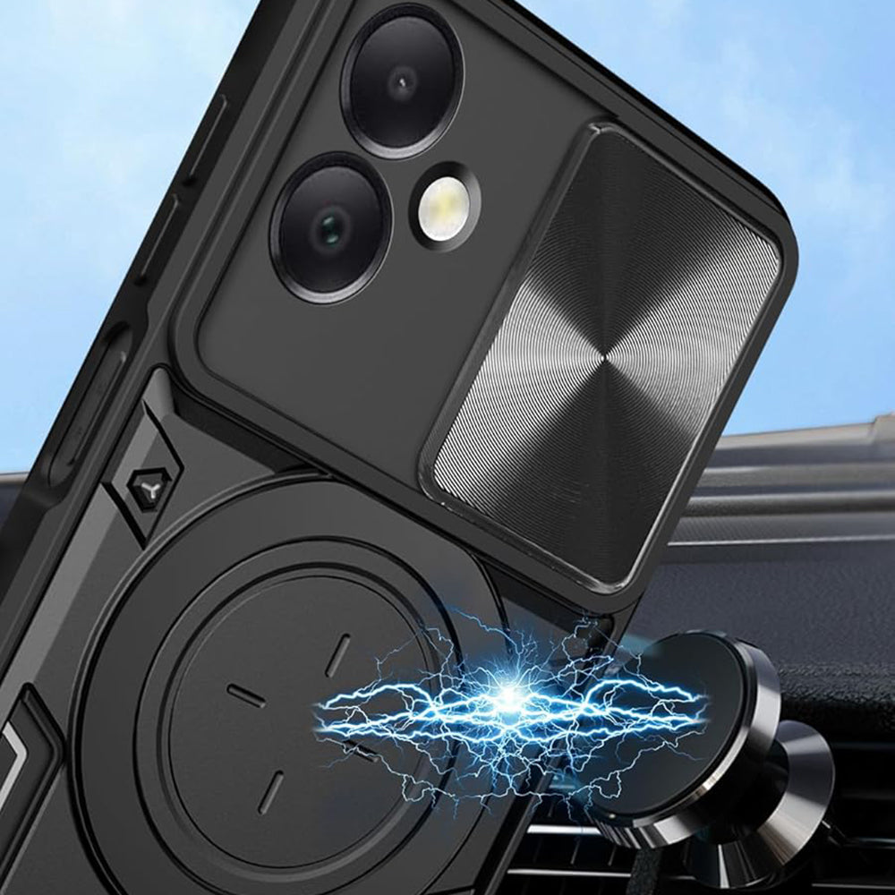 Maska za Honor X7c / 200 Smart, Techsuit, CamGuard Pro, Crna