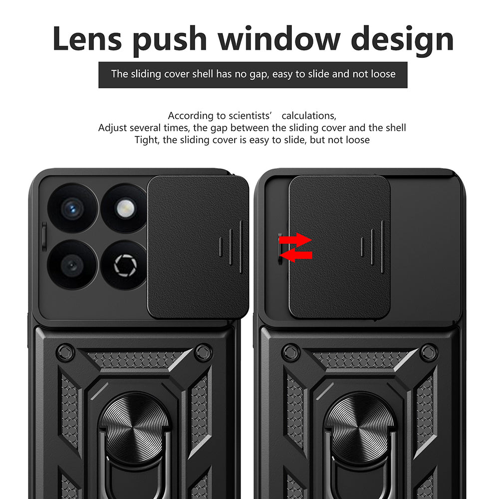 Maska za Honor X7c / 200 Smart, Techsuit, CamShield, Crna