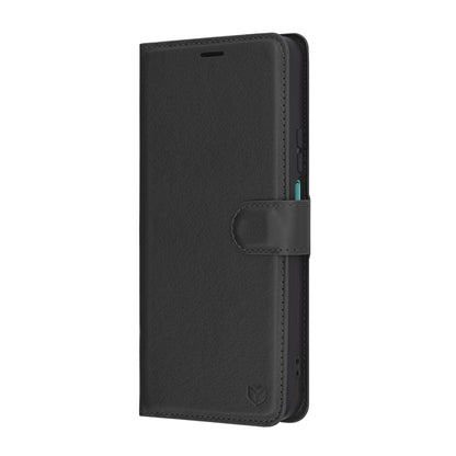 Futrola za Honor X7c / 200 Smart, Techsuit, Kožna Folio, Crna