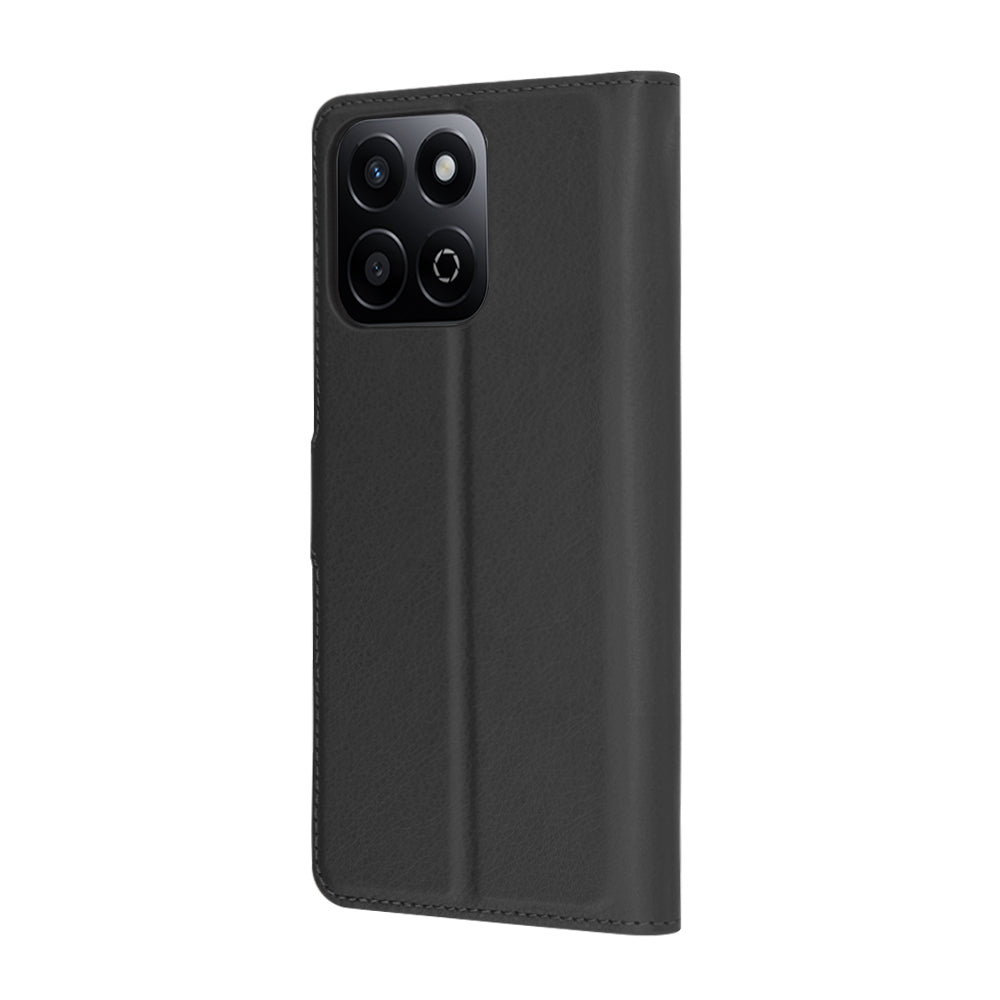 Futrola za Honor X7c / 200 Smart, Techsuit, Kožna Folio, Crna