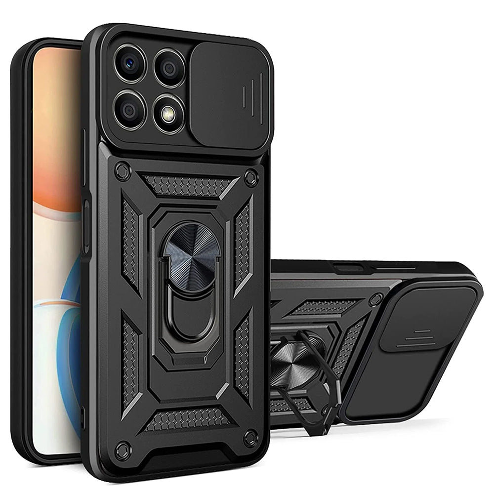 Maska za Honor X8a, Techsuit, CamShield, Crna