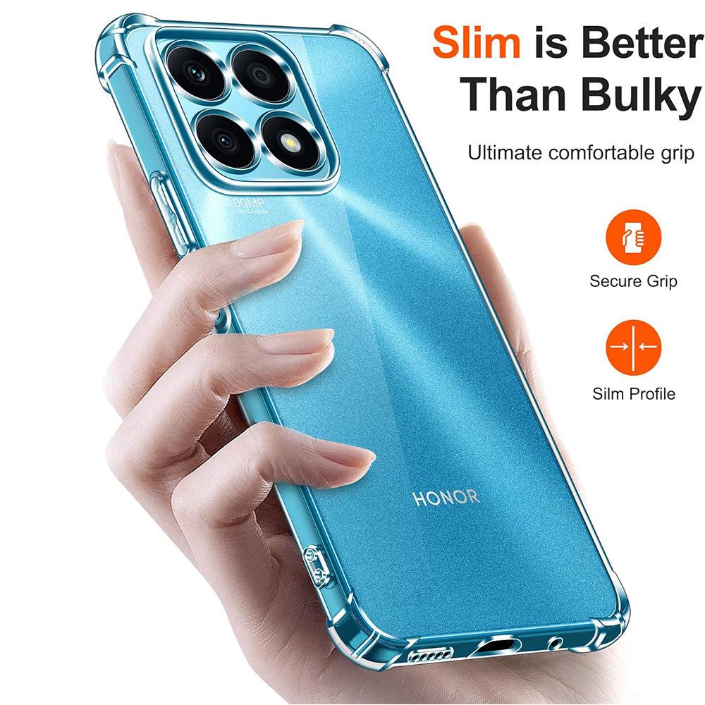 Maska za Honor X8a, Techsuit, Shockproof Clear, Prozirna