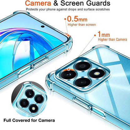 Maska za Honor X8a, Techsuit, Shockproof Clear, Prozirna