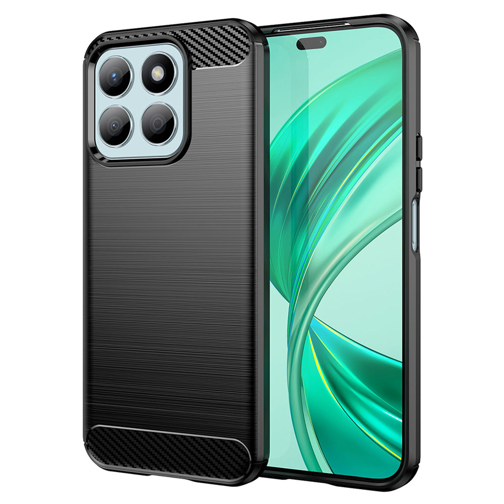 Maska za Honor X8b, Techsuit, Karbon, Crna