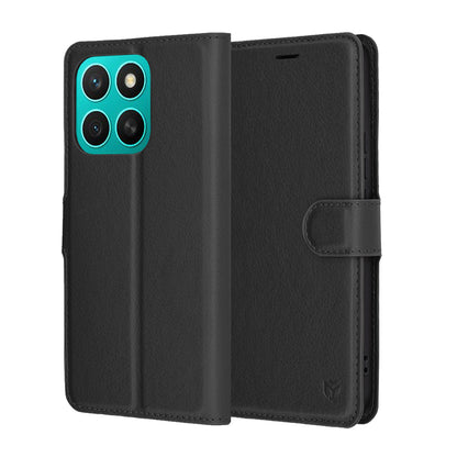 Futrola za Honor X8c, Techsuit, Kožna Folio, Crna